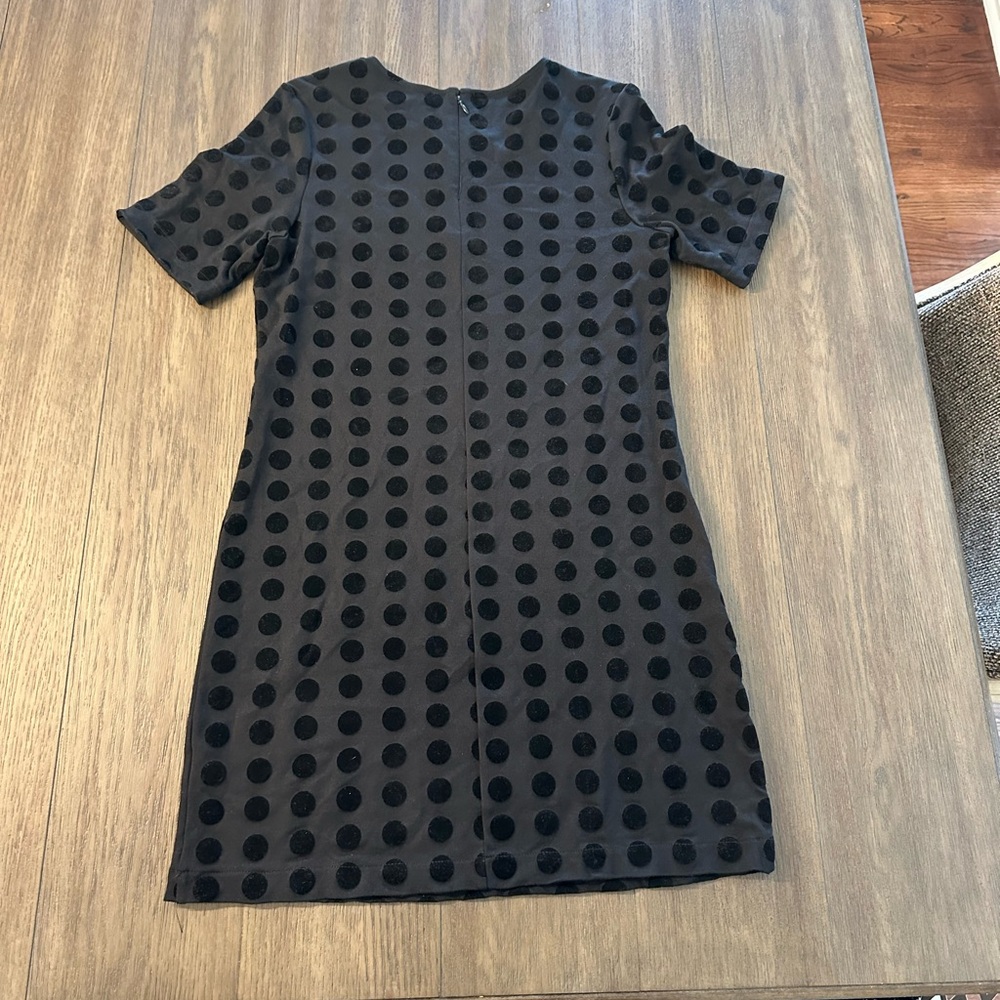 Black Polka Dot Mini Dress - Picture 4 of 5